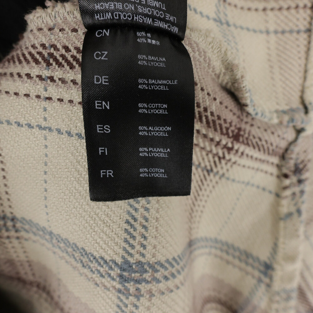 Kuhl Kleo Hoodie Shacket Womens M Cream Plaid Snap Front Fleece Lined Flannel - Picture 10 of 11